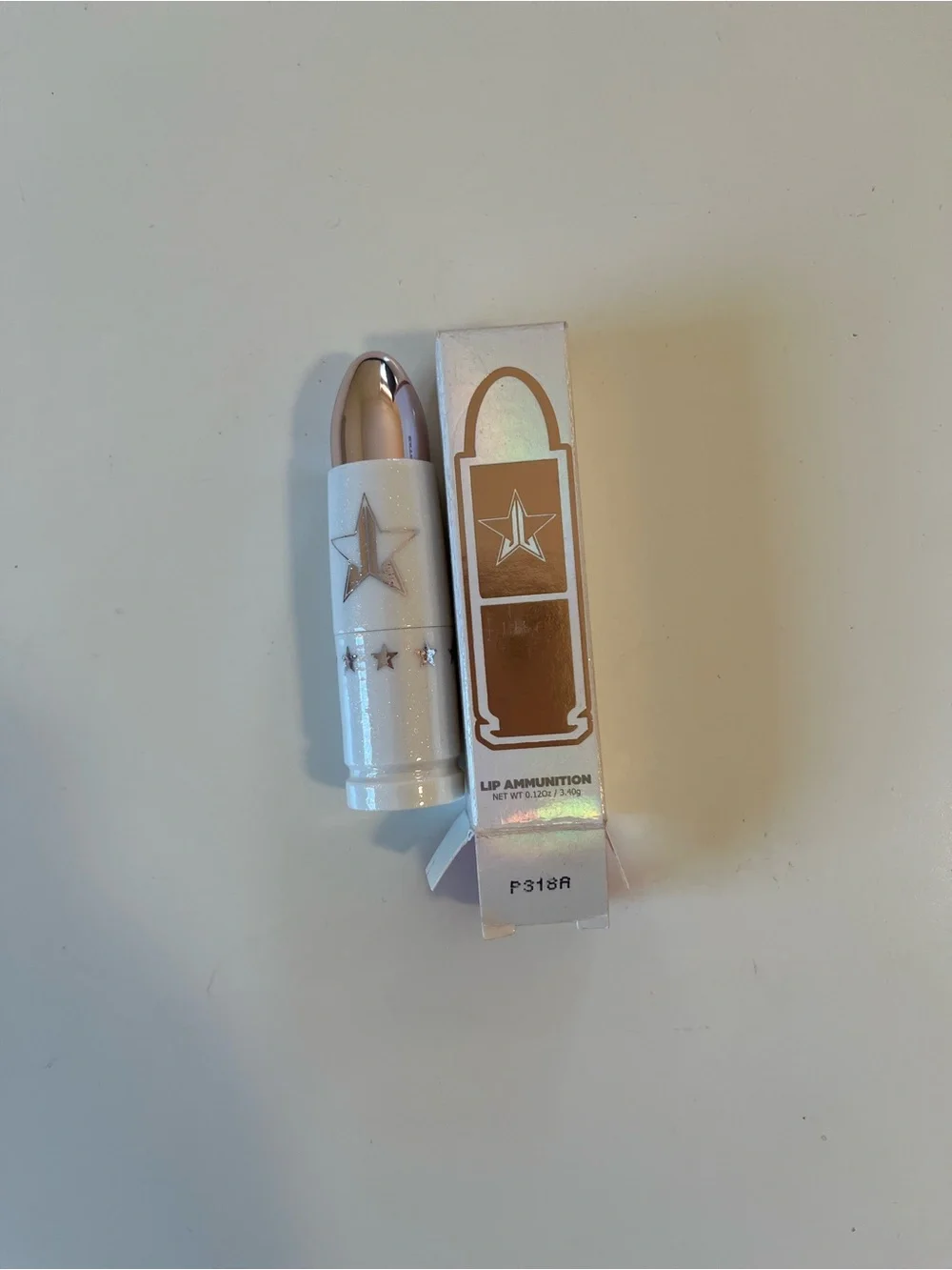 NIB Jeffree Star Cosmetics Lip Ammunition Lipstick Galaxy Gold Rare HTF